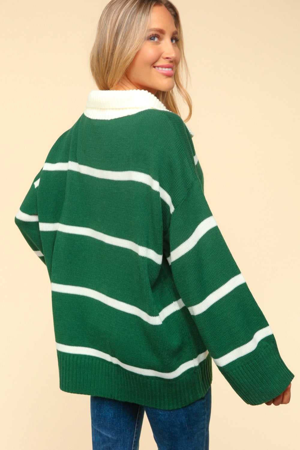 Shay Striped Contrast Sweater